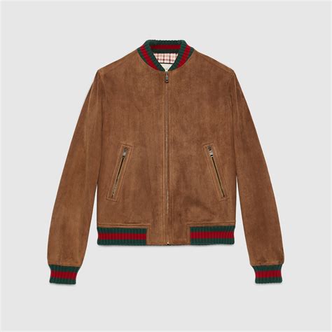 gucci competition jackets|Gucci suede jacket.